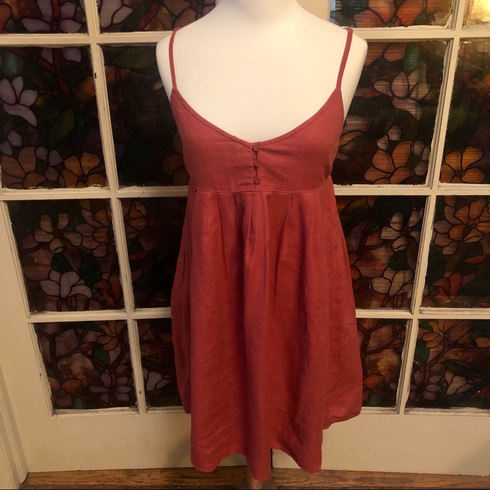Old Navy Linen High Waisted Dress XS